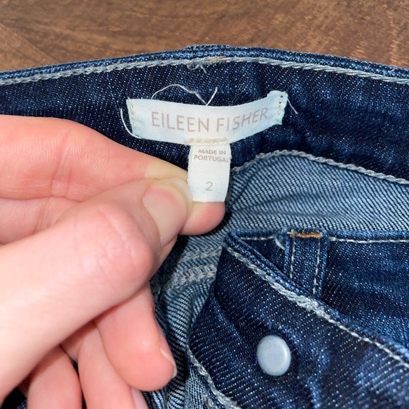 Eileen Fisher boot cut jeans - Picture 2 of 2